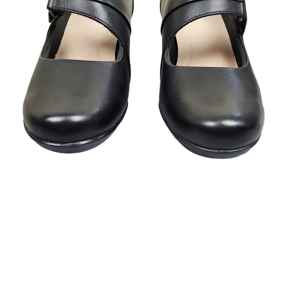Clarks Emslie Lulin Black Mary Jane Leather Pumps Size 9 - Picture 6 of 9